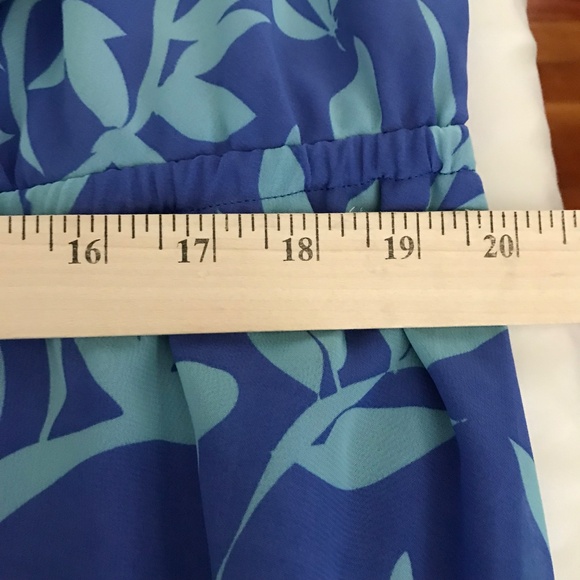 LANE BRYANT Floral Maxi Dress Ruffled Blue Sundress Women’s Plus Size 18/20 1X - Picture 14 of 16